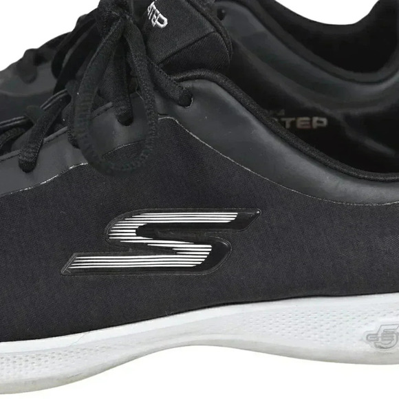 Skechers Go Step Lite Goga Max  Walking Shoe Athletic Black Size 7.5 - Picture 2 of 12